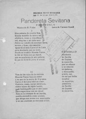 Pandereta Sevillana PASODOBLE