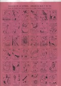 ALELUYAS DE LA LOTERIA. JUEGAN EL BLAS Y SU TIA. Ripios de Camilo José Cela y monos de su amigo Lorenzo Goñi, el Sordico