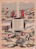 Le Lion & Le Chasseur. Fable de La Fontaine