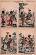LA FEUILLE POPULAIRE. Oeuvres des meilleurs artistes d l’illustration contemporaine. Costumes des guides de l’armée française par de moraine
