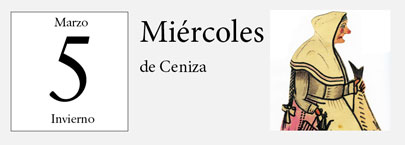 5 de Marzo, Miércoles de Ceniza