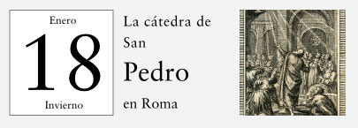 18 de Enero, La Cátedra de San Pedro en Roma