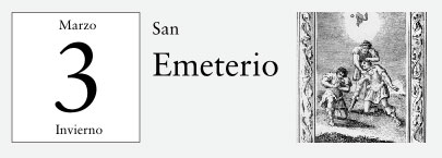 3 de Marzo, San Emeterio