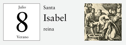 8 de Julio, Santa Isabel, reina