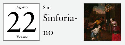 22 de Agosto, San Sinforiano