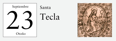 23 de Septiembre, Santa Tecla
