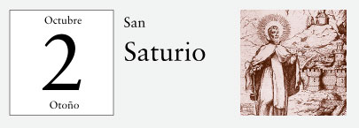 2 de Octubre, San Saturio