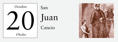 20 de Octubre, San Juan Cancio