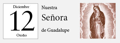 12 de Diciembre, Nuestra Señora de Guadalupe