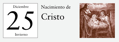 25 de Diciembre, Nacimiento de Cristo