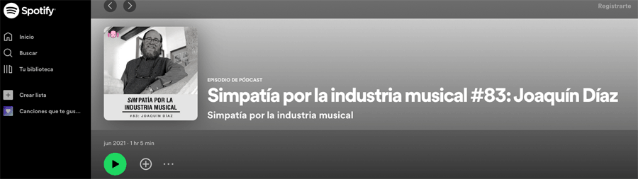 Entrevista en Spotify