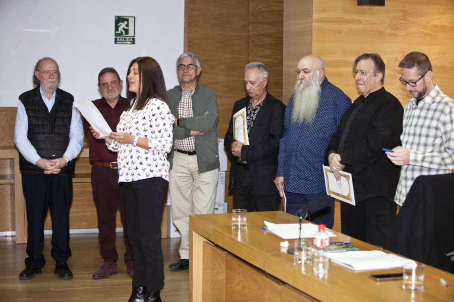 Lectura del agradecimiento de Eliseo Parra