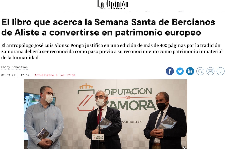 Cabecera de El Correo de Zamora