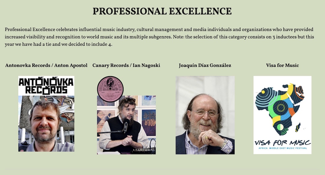 Transglobal World Music PROFESSIONAL EXCELLENCE
