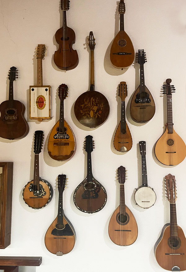 Mandolinas expuestas