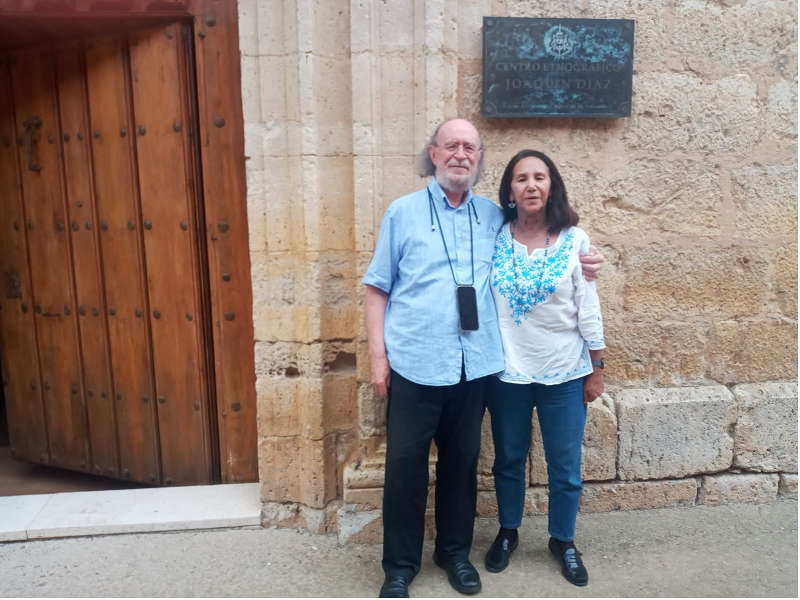 Jenny Cárdenas con Joaquín Díaz