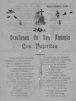 ORACIONES DE SAN ANTONIO. Los Pajaritos