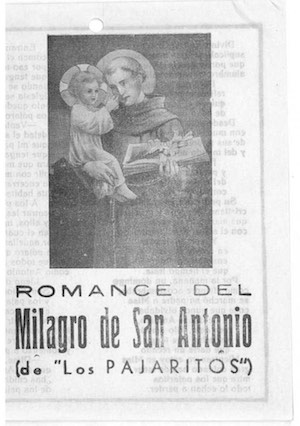 Romance del MILAGRO DE SAN ANTONIO (de 