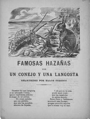 FAMOSAS HAZAÑAS de un conejo y una langosta relatadas por ellos mismos