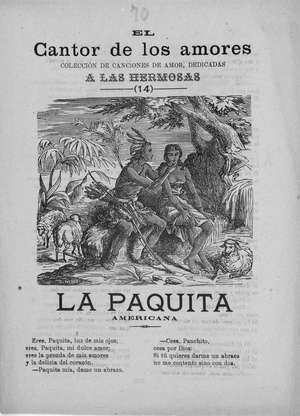 EL CANTOR DE LOS AMORES. Colección de canciones de amor dedicadas a las hermosas. nº 14. LA PAQUITA, americana