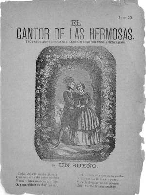 EL CANTOR DE LAS HERMOSAS. Trovas de amor dedicadas al bello sexo por unos aficionados. UN SUEÑO (104) Nº 33