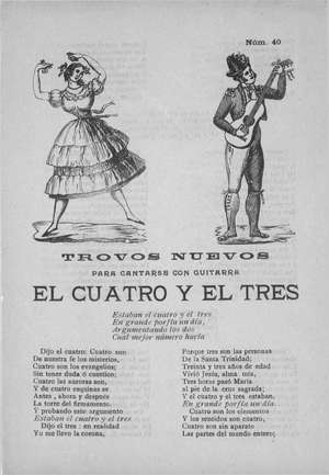 Trovos nuevos para cantarse con guitarra. EL CUATRO Y EL TRES