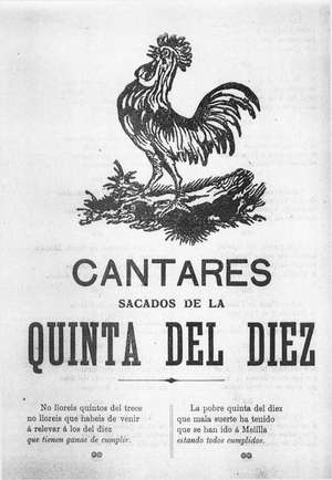 CANTARES sacados de la QUINTA DEL DIEZ (1ª y 2ª parte)