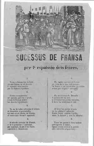 SUCESSUS DE FRANSA per l'espulssió dels frares