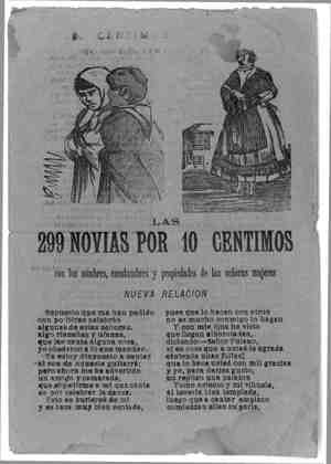 LAS 299 NOVIAS POR 10 CENTIMOS, con los nombres, constumbres (sic) y propiedades de las señoras mujeres