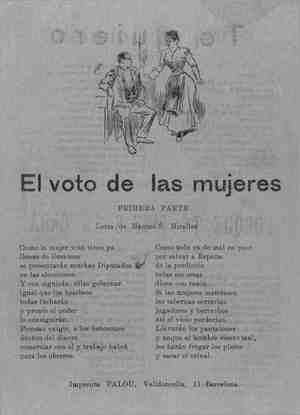 EL VOTO DE LAS MUJERES (Primera parte)