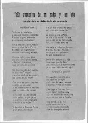 FELIZ ENCUENTRO DE UN PADRE Y UN HIJO cuando éste va a defenderlo son conocerle