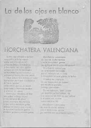 La de los ojos en blanco. HORCHATERA VALENCIANA