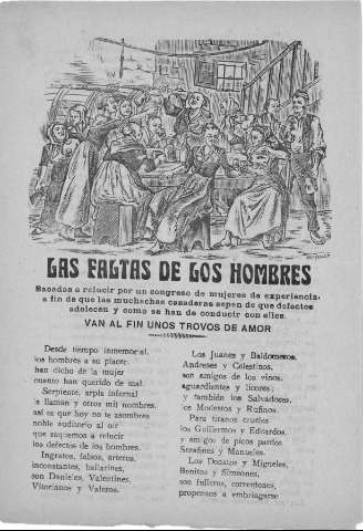 LAS FALTAS DE LOS HOMBRES. Sacadas a relucir por un congreso de mujeres de experiencia...