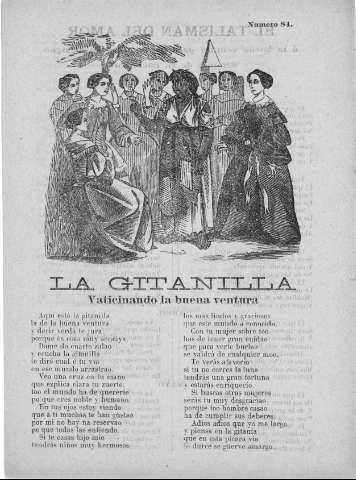 LA GITANILLA, vaticinando la buena ventura.  Nº 84