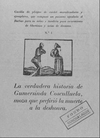 La verdadera historia de Gumersinda Cosculluela,moza que prefirió la muerte a la deshonra