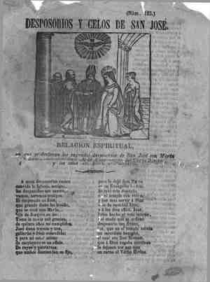 DESPOSORIOS Y CELOS DE SAN JOSE.Relación espiritual en que se declaran los sagrados desposorios de San José con María Santísima y el misterio de la Encarnación del Verbo Divino y los celos del Glorioso Patriarca.