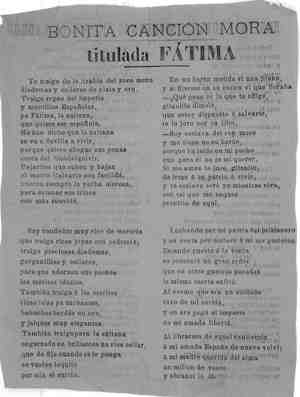 BONITA CANCION MORA titulada FATIMA