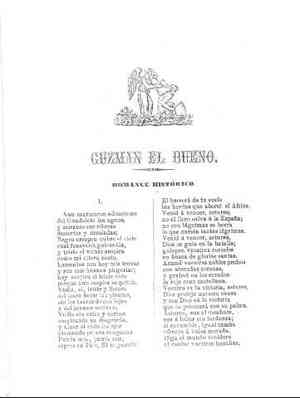 GUZMAN EL BUENO.Romance histórico