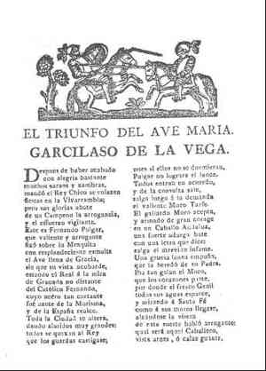 EL TRIUNFO DEL AVE MARIA.GARCILASO DE LA VEGA