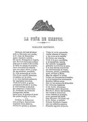 LA PEÑA DE MARTOS.Romance histórico