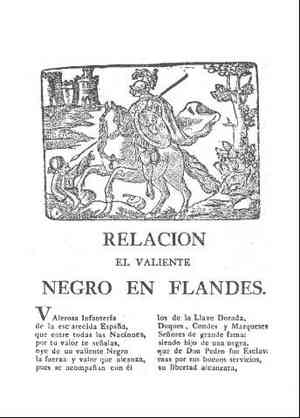 RELACION.El valiente NEGRO EN FLANDES