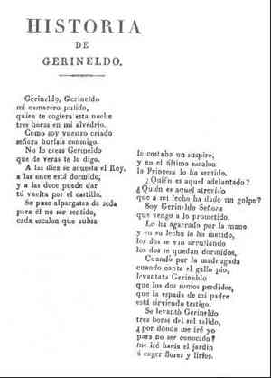 HISTORIA DE GERINELDO