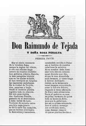 DON RAIMUNDO DE TEJADA Y DOÑA ROSA PERALTA