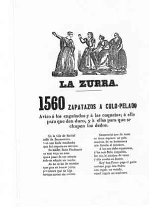 LA ZURRA.1560 zapatazos a culo pelado.Aviso a los engañados y a las coquetas;a ellos para que den duro y a ellas para que se chupen los dedos