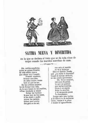 SATIRA NUEVA Y DIVERTidA en la que se declara el trato que se dá toda clase de mujer cuando los maridos marchan de casa