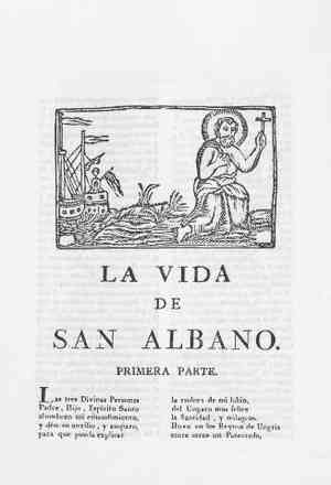 LA VidA DE SAN ALBANO.Primera y segunda parte