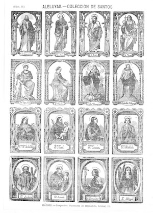 ALELUYAS,COLECCION DE SANTOS