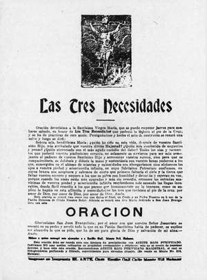 LAS TRES NECESidADES