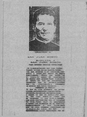 ORACION A SAN JUAN BOSCO
