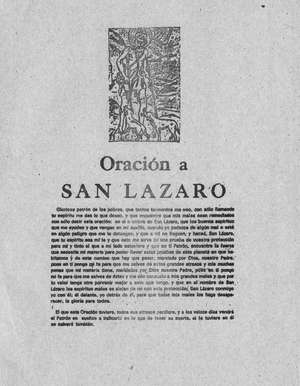 ORACION A SAN LAZARO